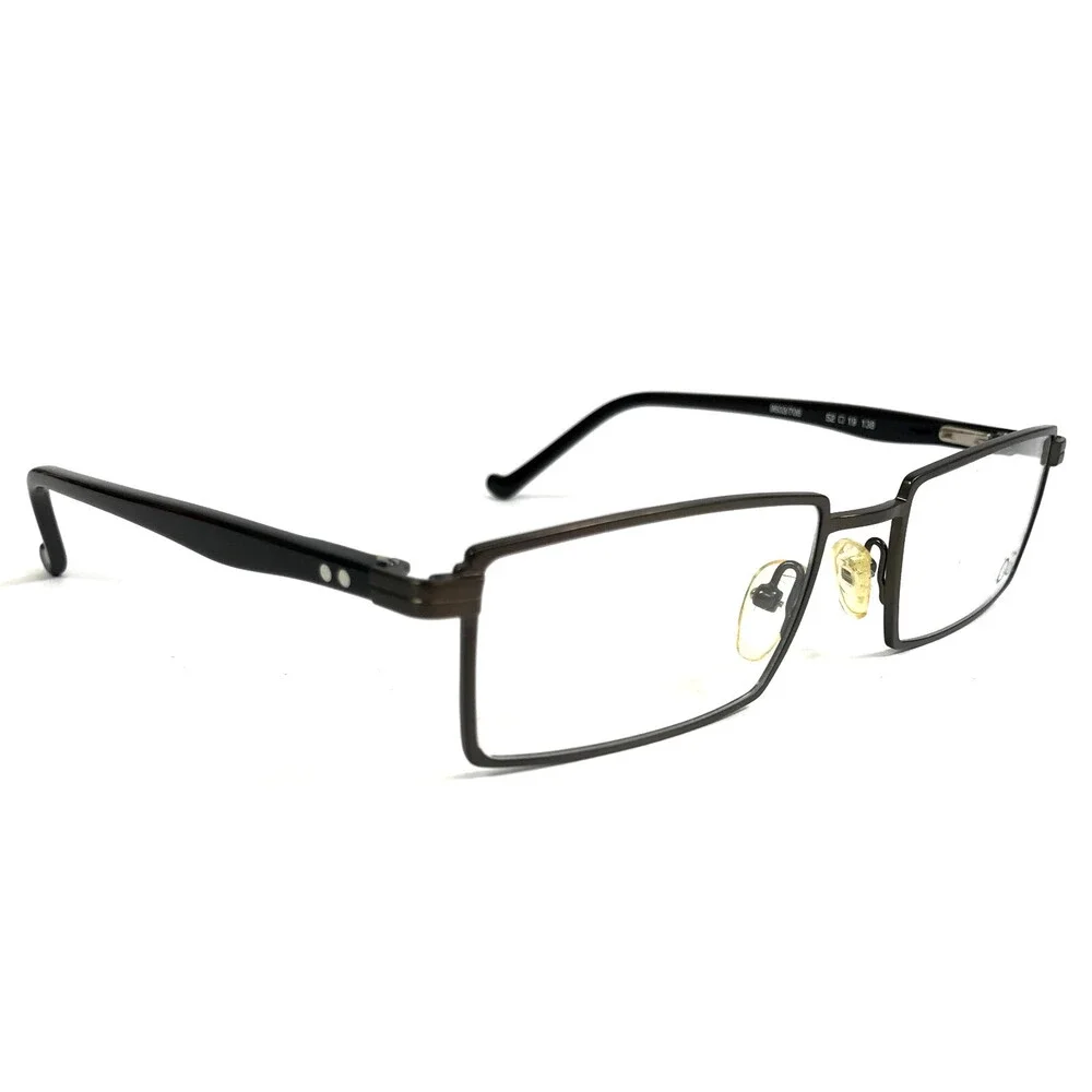OGI Eyeglasses Frames EVOLUTION 9603/706 Black Gray Rectangle Full Rim 52-19-138